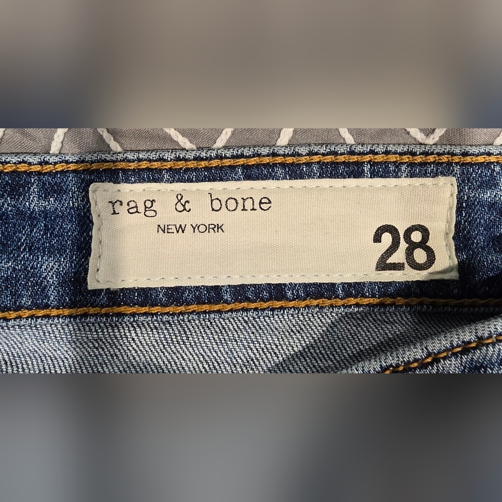 Rag & Bone Dre Low Rise Slim Boyfriend Jeans Size 28 - Picture 6 of 8